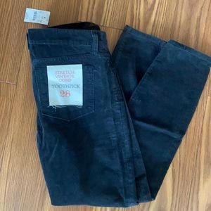 J Crew stretch vintage toothpick corduroy
